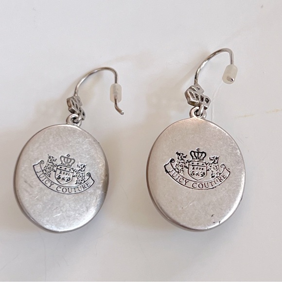 NWOT Juicy Couture Oval Labradorite & Crystal French Wire Dangle Earrings - Picture 6 of 6